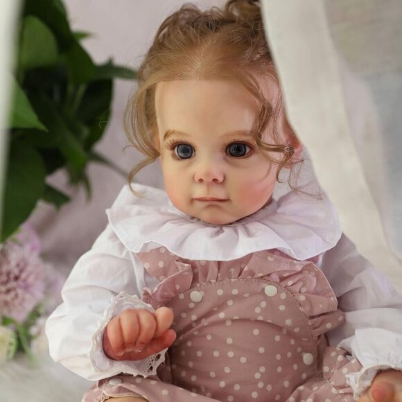 24 inch Reborn Baby Dolls Soft Vinyl Silicone Newborn Girl Reborn Dolls Toddler - Picture 5 of 12